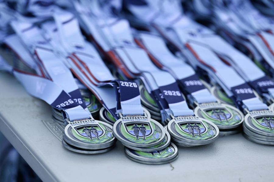 Shepparton Running Festival finisher medals
